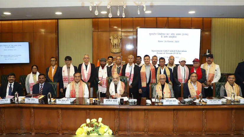 CENTRE, ASSAM PEACE DEAL WITH ULFA