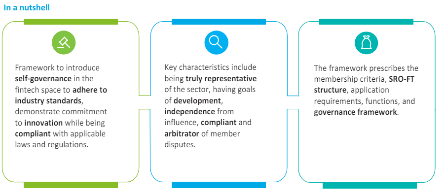 Framework for Recognising Self-Regulatory Organisation for the FinTech Sector (SRO-FT)