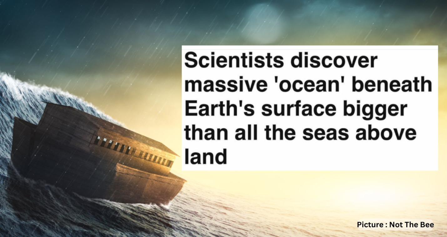 GIGANTIC OCEAN DISCOVERED 700 KM BELOW EARTH'S SURFACE