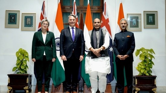 INDIA, AUSTRALIA 2+2 TALKS