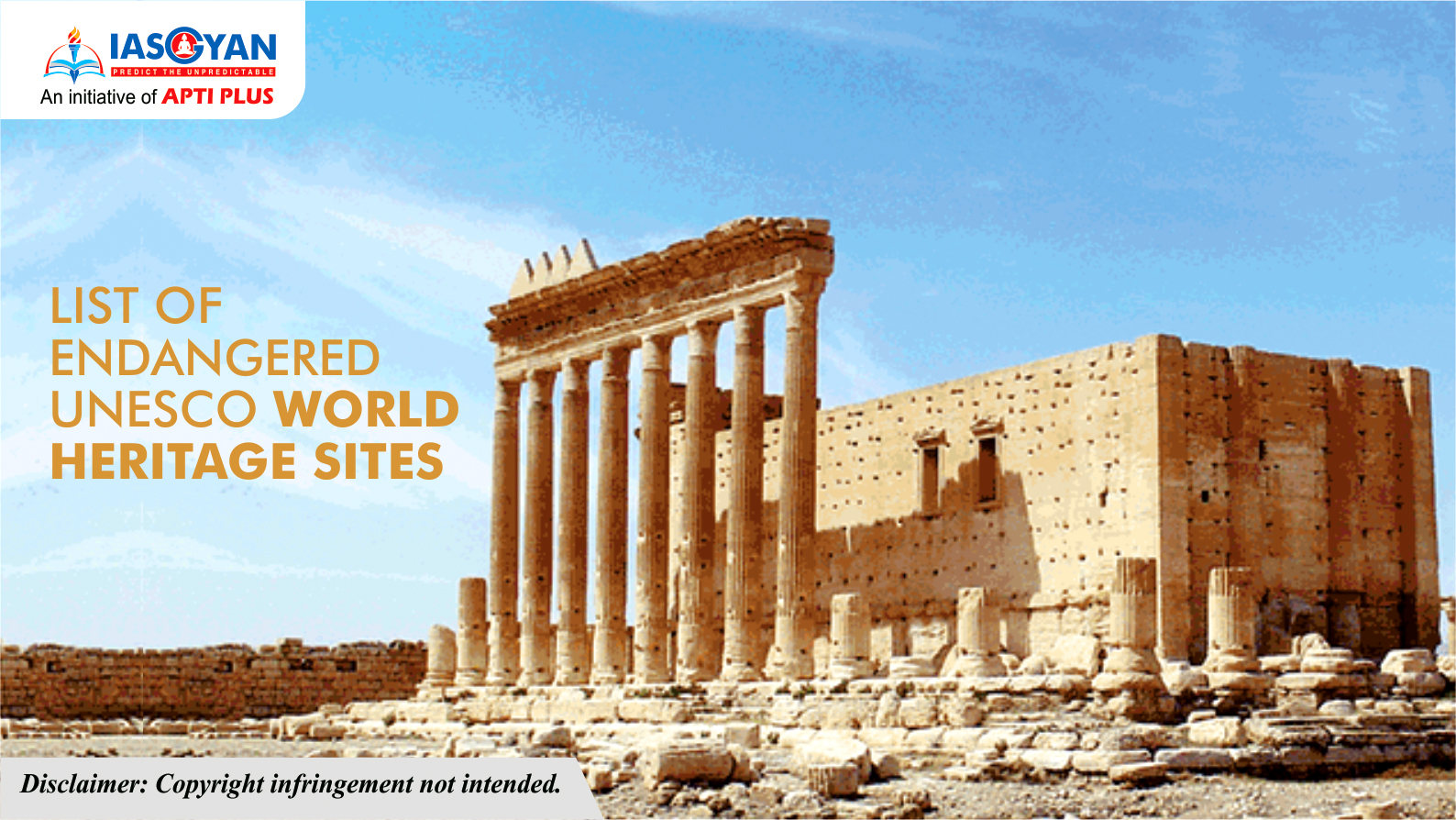 LIST OF ENDANGERED UNESCO WORLD HERITAGE SITES