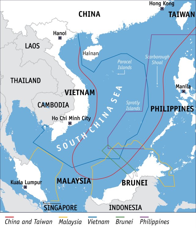 South Philippine Sea Map South China Sea - Ias Gyan